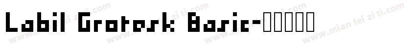 Labil Grotesk Basic字体转换